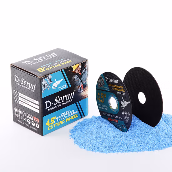 4 Zoll schwarzes Schneidrad 2 Netze für Metall und Edelstahl