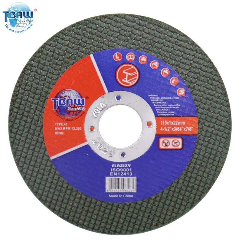 100 / 105 / 107 / 115 / 125 / 150 / 180 / 230 / 300 / 350 / 400 mm Aluminum Oxide Black / Green / Red / Yellow Cutting Wheel