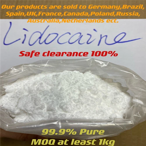 Europa, Brasilien, USA, Australien .... 99,9 % reines Lidocain/Lidocain/Lido-HCl-Pulver, chemischer pharmazeutischer Rohstoff, sicheres Clearence-Lidocain